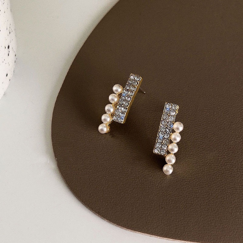 S perak mutiara stud anting-anting wanita baru fashion anting-anting Korea anggun online influencer