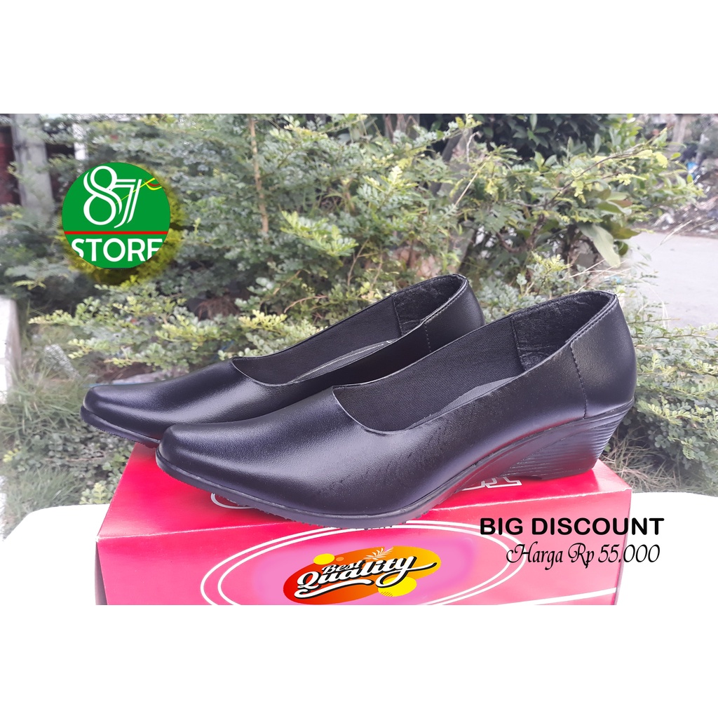 *OBRAL*Sepatu Wedges Wanita Sepatu Formal Dinas Kantor(COD)