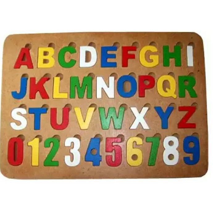 Puzzle Huruf & angka