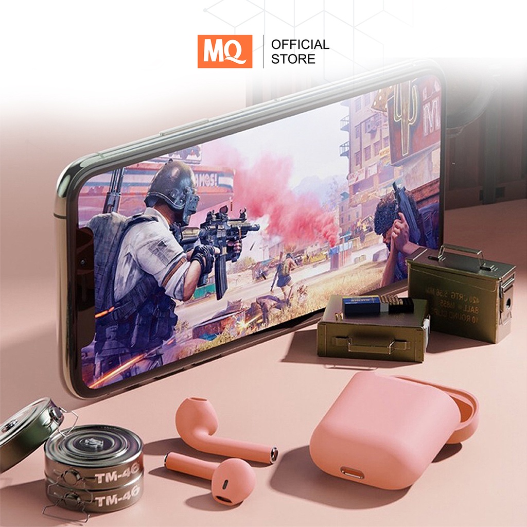 COD MQ i12 TWS inpods 12 Pro Headset Bluetooth Macaron Handsfree Earphone Earbuds Headphone IZIN POSTEL TRUE Wireless STEREO Bluetooth Android HiFi