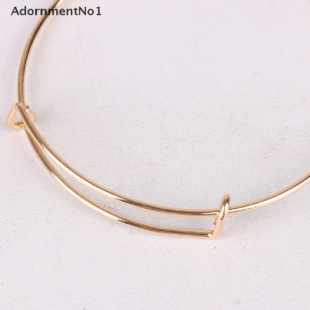 (AdornmentNo1) 10pcs / set Gelang Bangle Kawat Expandable 65mm Untuk Wanita