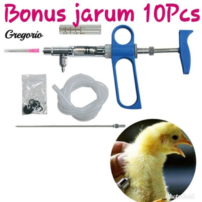 alat suntik ayam otomatis unggas plus jarum