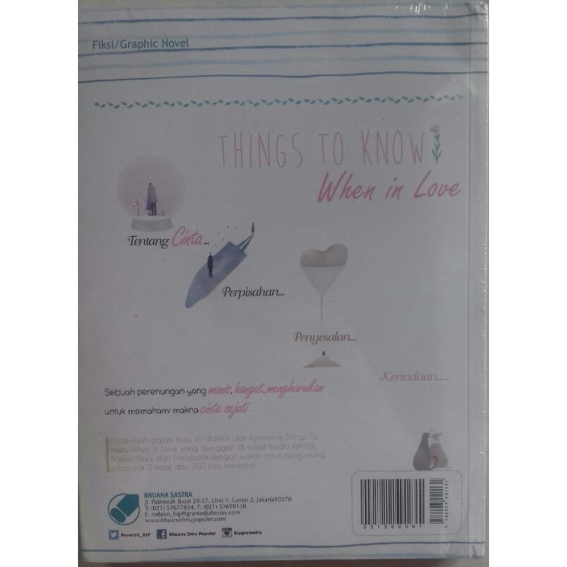 [SEGEL, ORI] Fiksi / Graphic Novel ~ A Life Full of Love - Cho Seon Jin, Things to know when in love-Thing to know when i