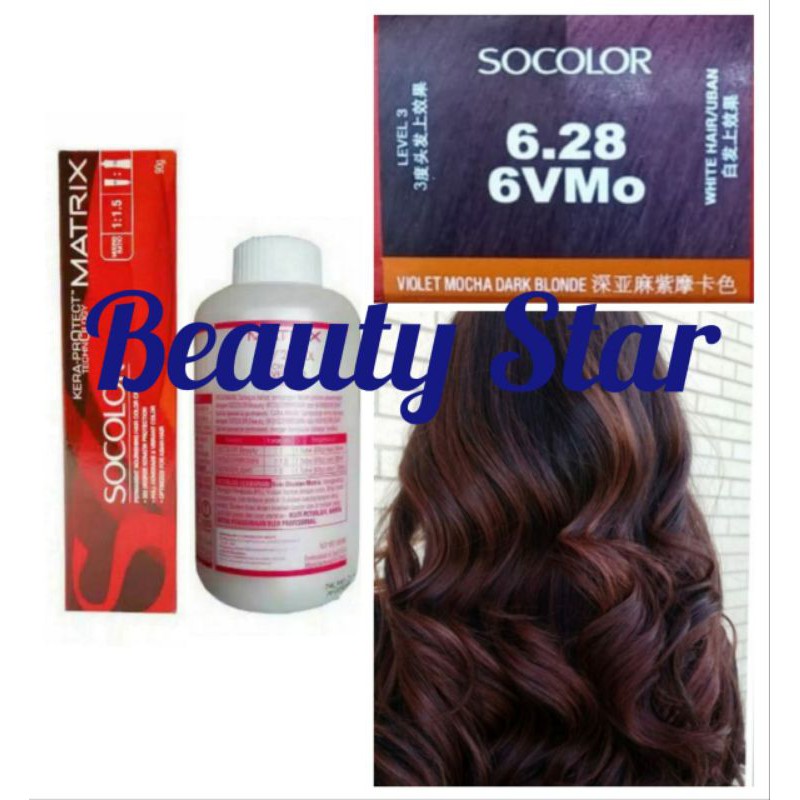 MATRIX SOCOLOR NO. 6.28 / 6VMo VIOLET MOCHA DARK BLONDE DAN OXYDANT