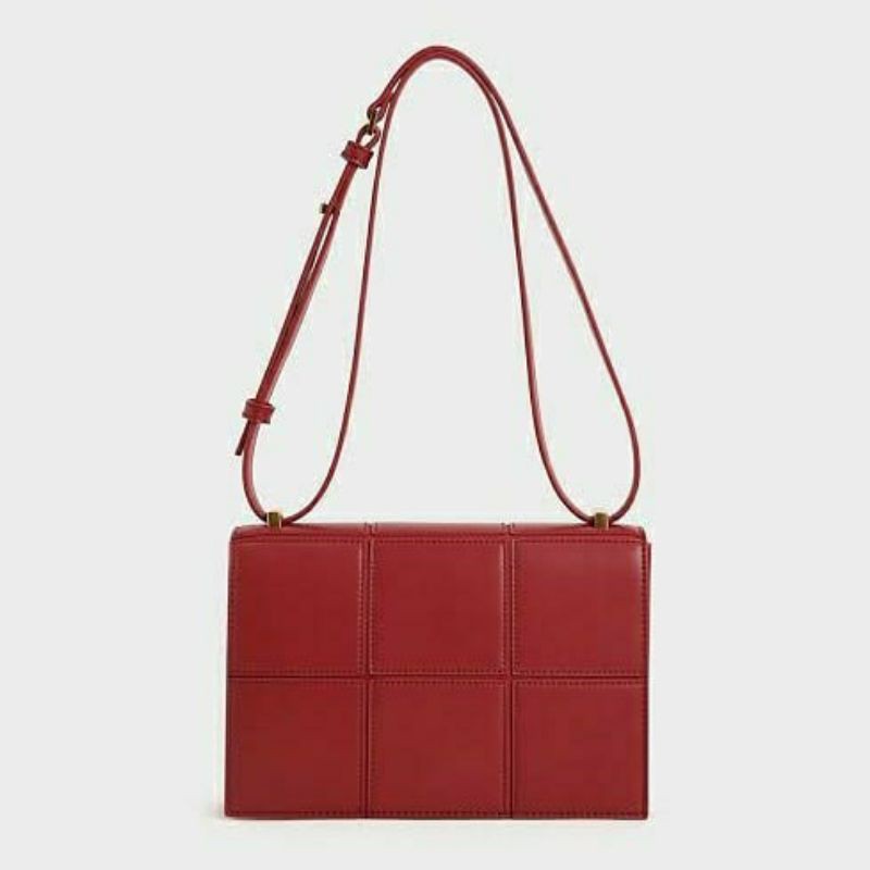 8.8 SALE | CK Textured Panelled Shoulder Bag