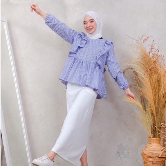 SAVAHHIJAB - AIRA TOP / PAKAIAN WANITA / TARTAN TOP