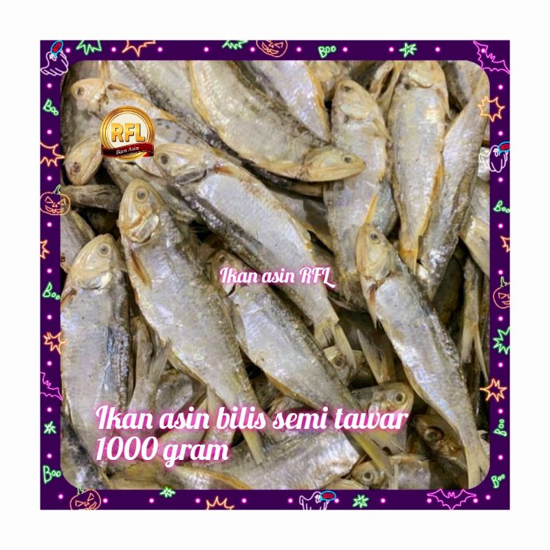 

ikan asin bilis bulat semi tawar 1000 gram