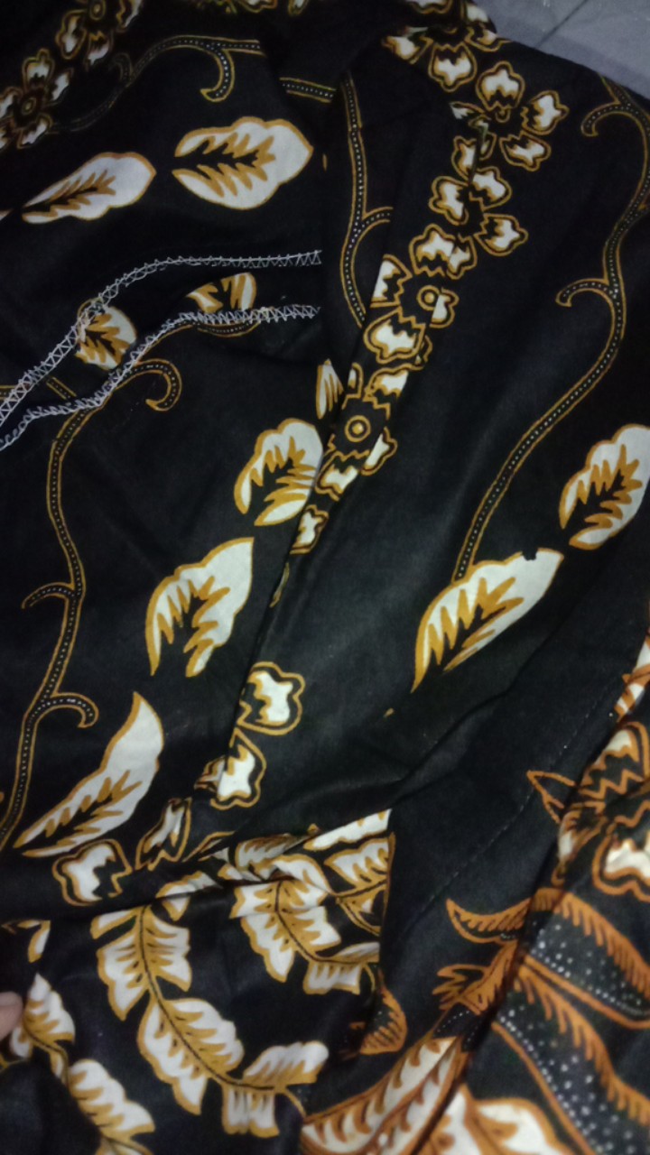 Big Size Jumbo Size Fit Xxl Ld 110 Cm Couple Batik Model Gamis Warna Hitam