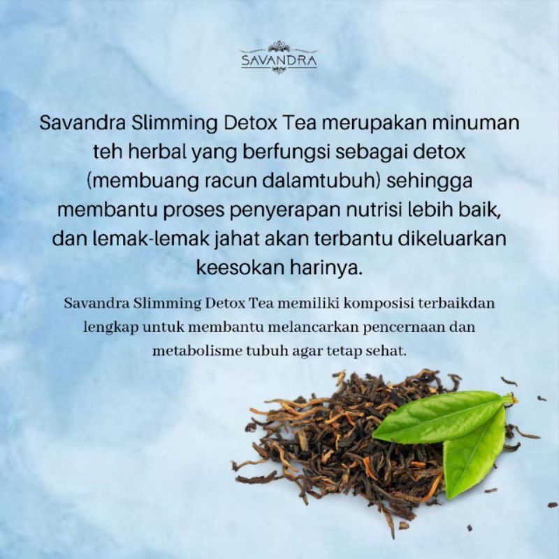 MIXED UP | Savandra Sliming Detox | Teh pelangsing