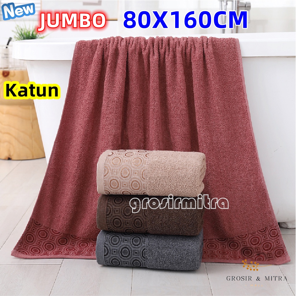 handuk mandi dewasa 70x140cm / handuk Jumbo 80x160cm handuk Katun 100% handuk mandi NEVADA