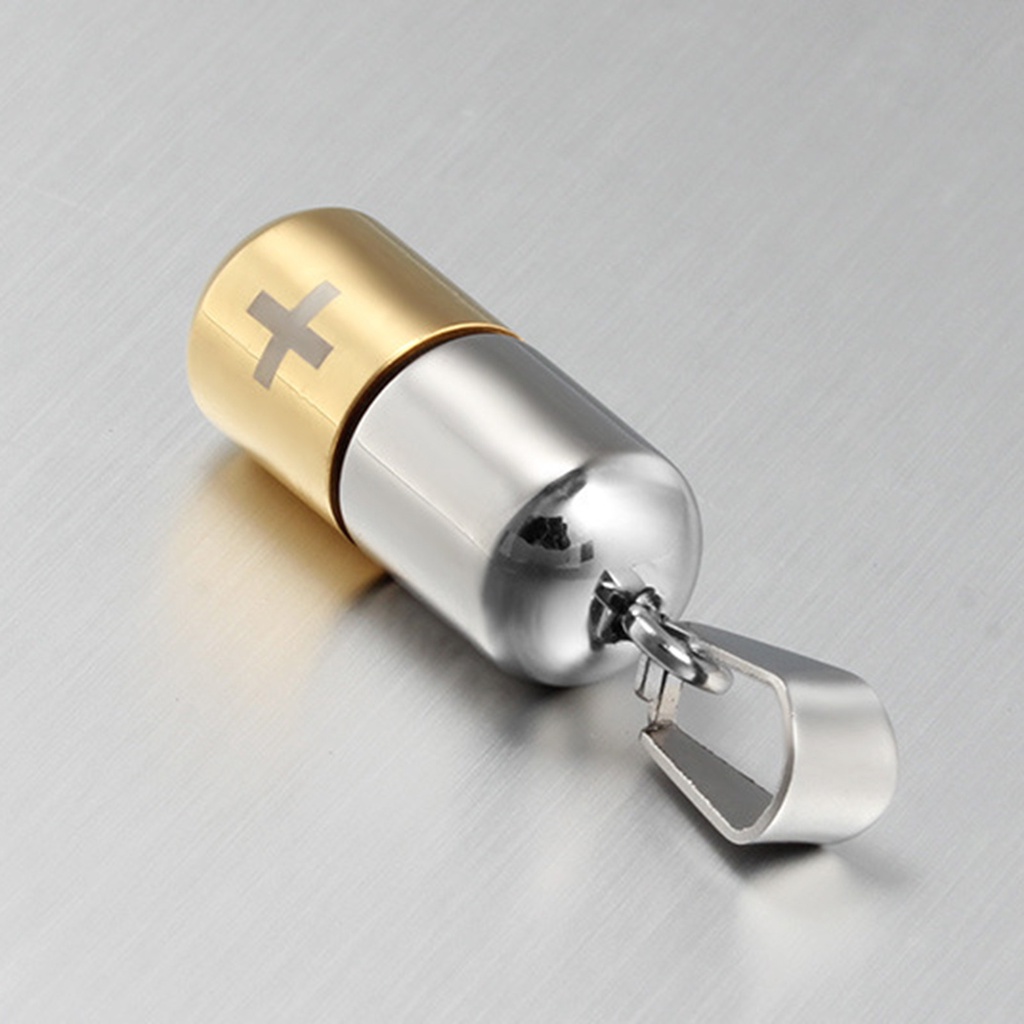 Hu Hu Hu Hu Hu Alat Bantu Pasang Kacamata♡ Liontin Bentuk Salib Bahan Titanium Steel Tahan Air Untuk Hadiah