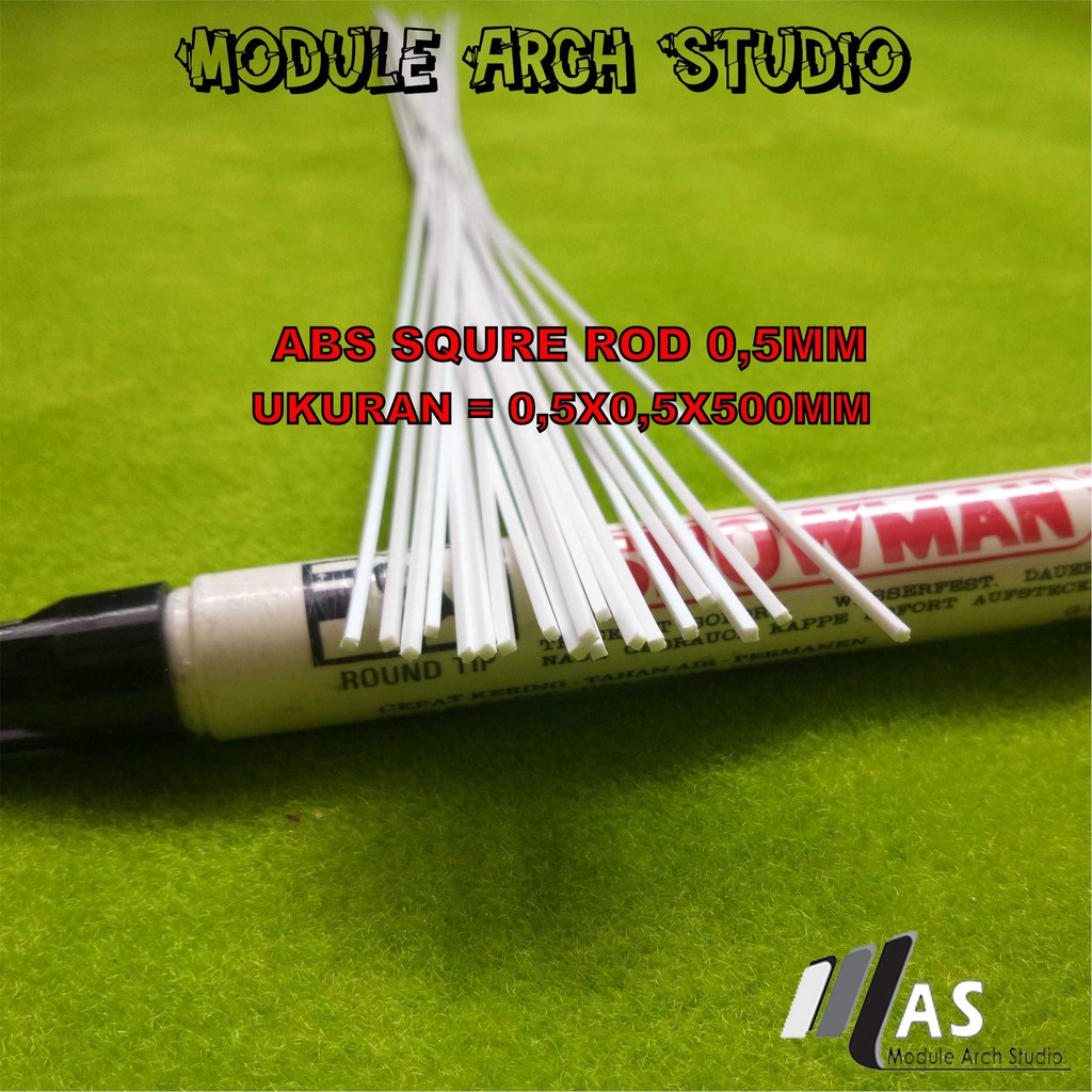 ABS SQUARE ROD 0,5MM - ABS STICK KOTAK 0,5MM