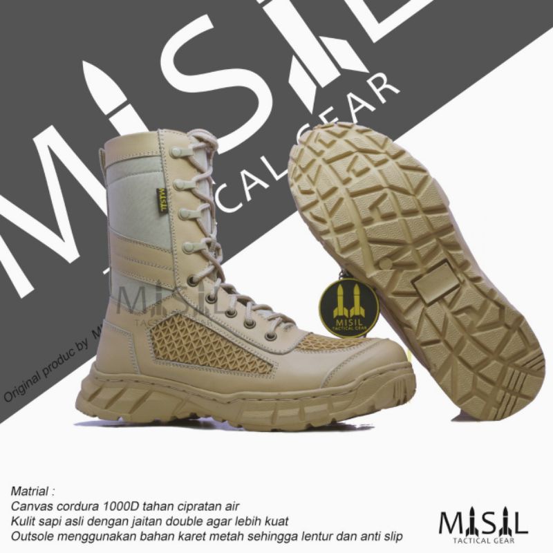 SEPATU PDL TACTICAL GURUN KULIT ASLI SEPATU PDL TACTICAL TNI POLRI POL PP DINAS PNS