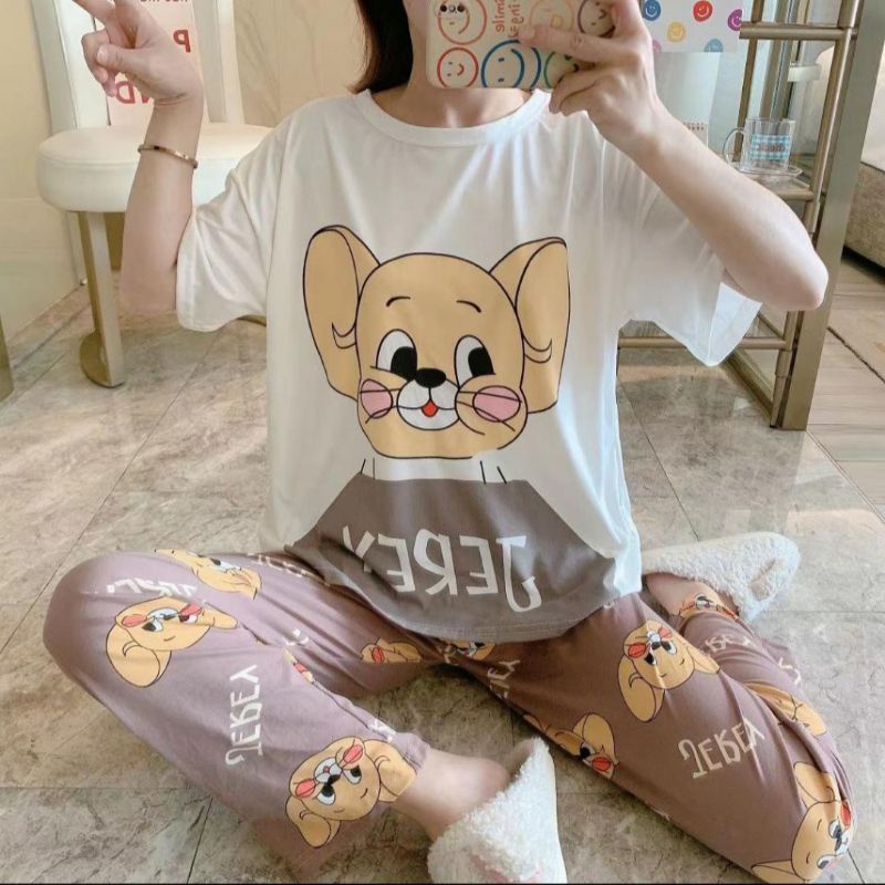 WM / piyama cp murah / piyama cp import / piyama import / piyama wanita / piyama cewek / piyama cp-Jerry