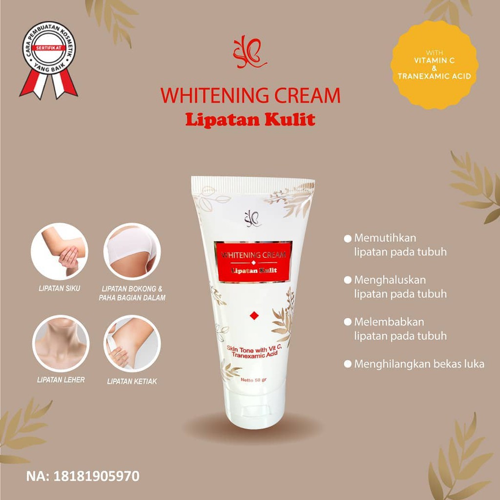 SYB WHITENING CREAM UNTUK LIPATAN KULIT  - CREAM LIPATAN KULIT SYB