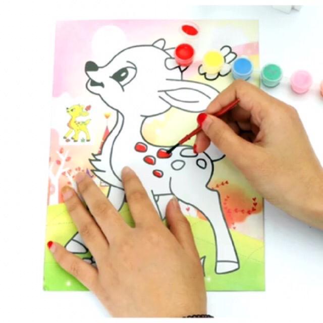 DIY Mewarnai Cat Air Water Color ( 1 Set) / Edukasi Anak / Mewarnai gambar