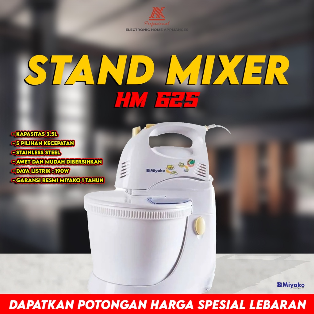 Miyako - SM 625 Stand Mixer 190W MURAH BANGET / GARANSI RESMI