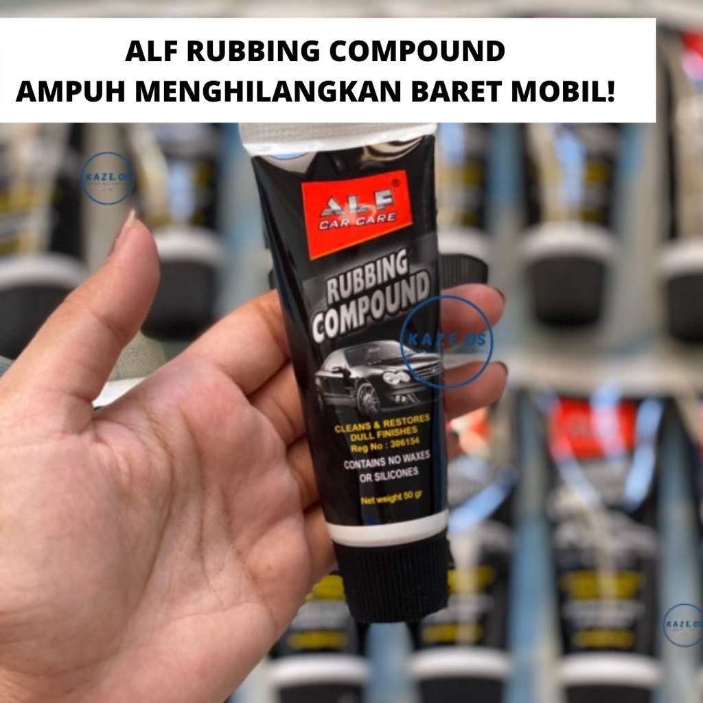 ALF Rubbing Compound Mobil Motor Paket Compound Penghilang Baret Mobil Motor Alfagloss