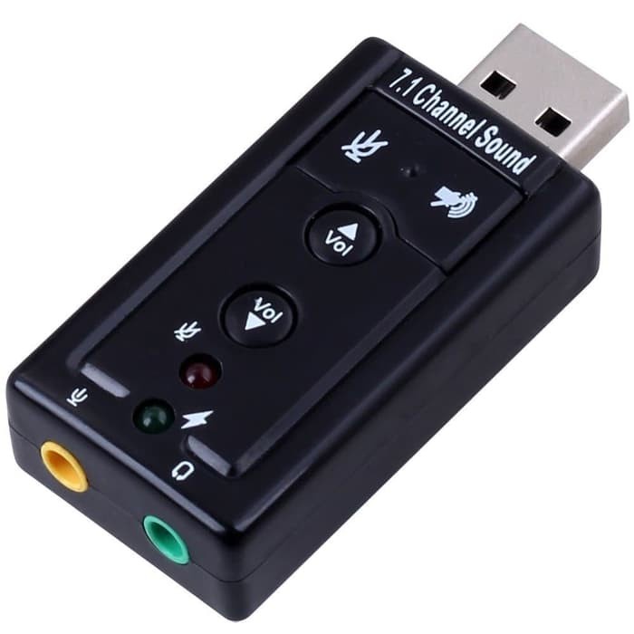 USB Sound Card 7.1Channel External Soundcard Audio virtual 7.1