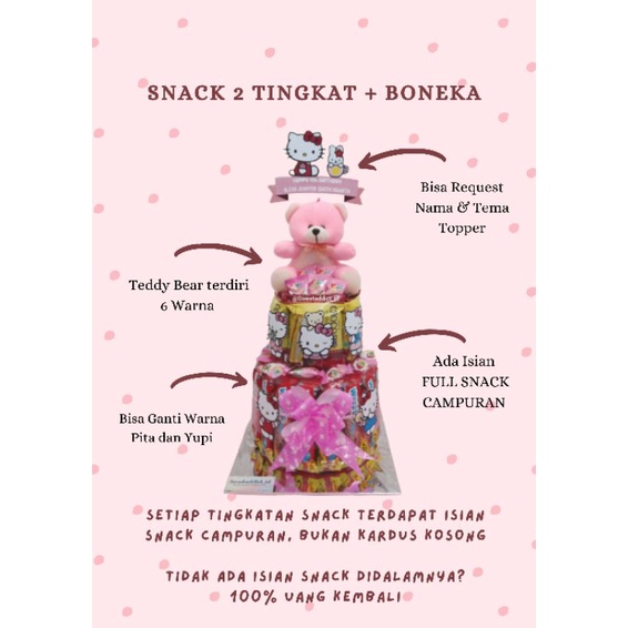 

(BISA UNTUK HARI H) snackcake ulang tahun / snack ulang tahun / snack tower / kue ulang tahun / snack cake ulang tahun