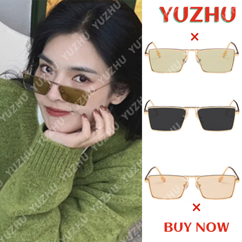 （YUZHU）COD Kacamata Fashion Style Korea untuk Wanita / Pria Bentuk Permen Warna Persegi Panjang