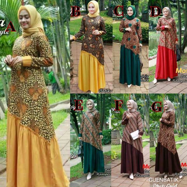 Harga Gila Meisya Gamis Batik Rempel Miring Bisa Couple D6jkAkUBo9QrW