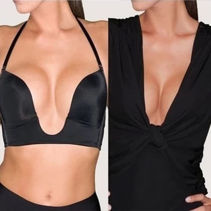 BRA PUSH UP SEXY DEEP U PLUNGE / SEAMLESS MULTIWAY BRA