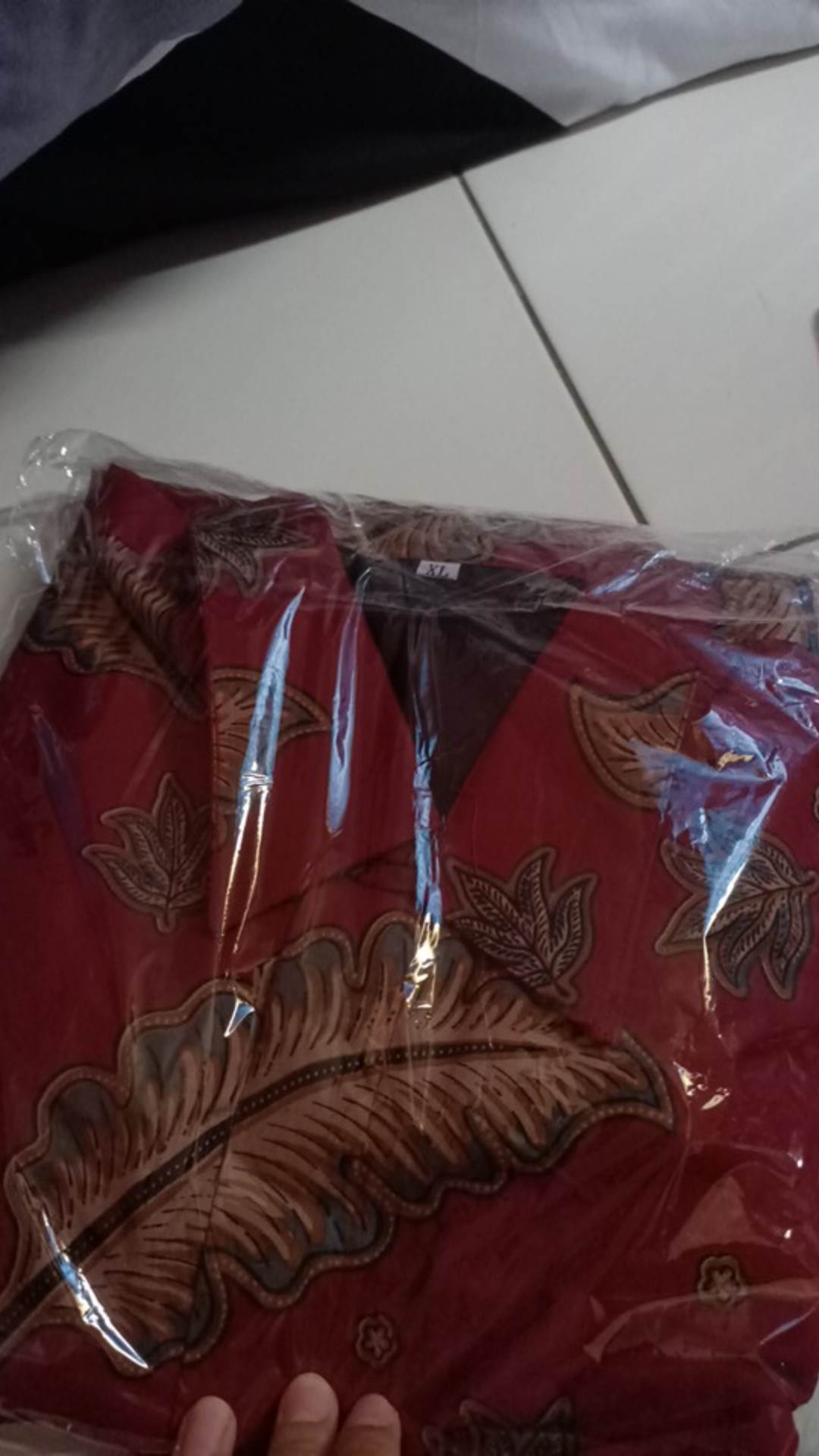 Batik Pria Lapis Furing Katun Primisima Batik Solo Godongan Merah