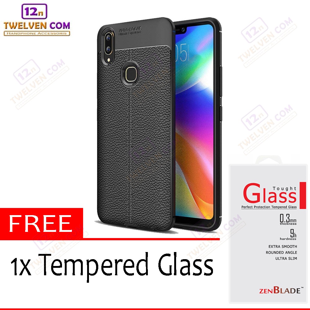 [FLASH SALE] Case Auto Focus Softcase Vivo V11 / V11 Pro - Free Tempered Glass