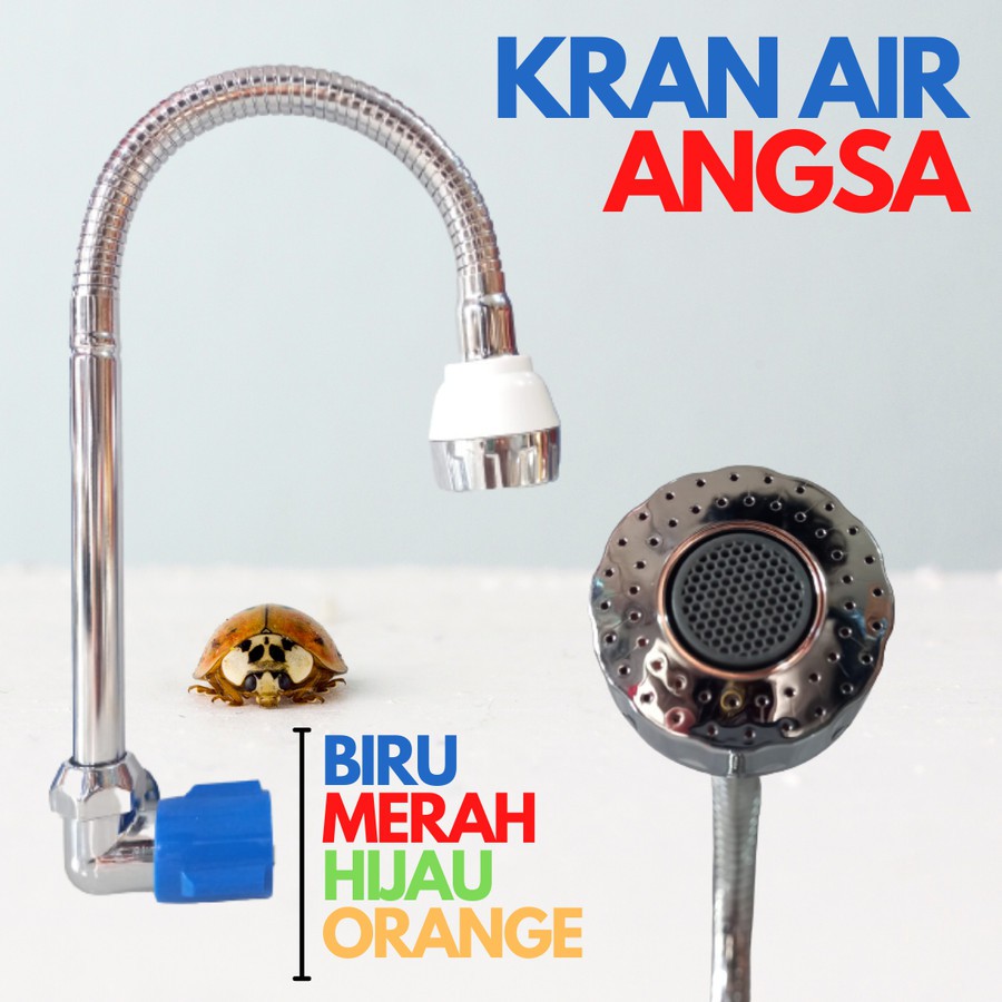 KRAN LEHER ANGSA FELXIBLE STAINLESS KRAN AIR DAPUR KRAN CUCI PIRING