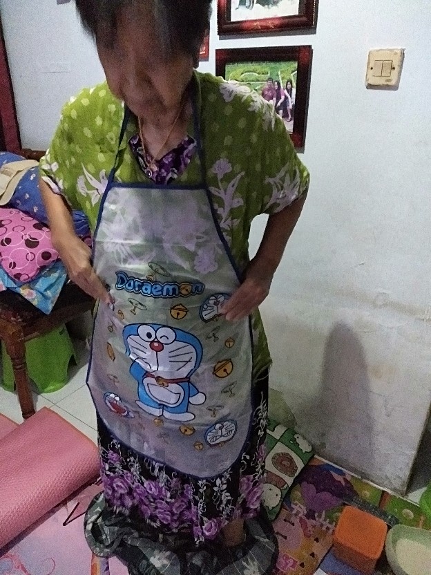 Celemek Anti Air | Apron Celemek Masak Plastik Anti Air Waterproof Anti Minyak Dewasa Karakter Murah