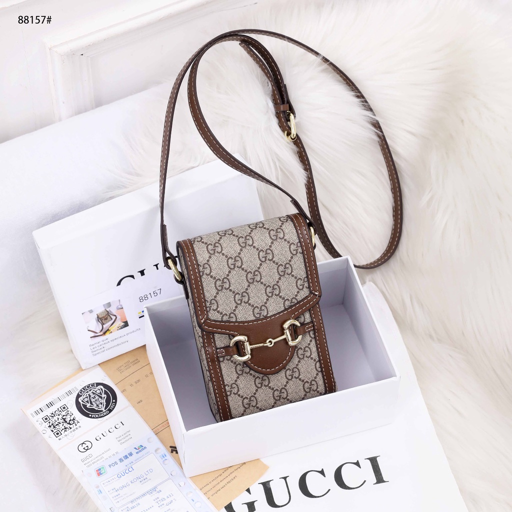 Gucci HP Leather GG Sling Bag #88157