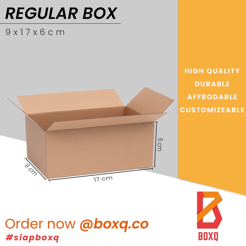 

BOX / KARDUS / DUS COKLAT PACKING POLOS UK. 17x9x6cm