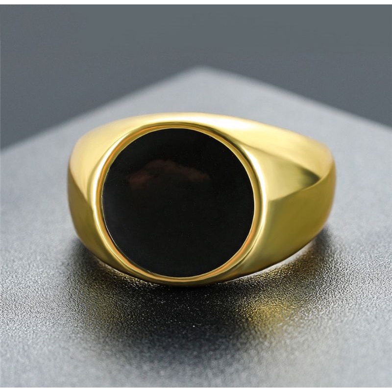 Cincin Onyx Titanium Asli Original import