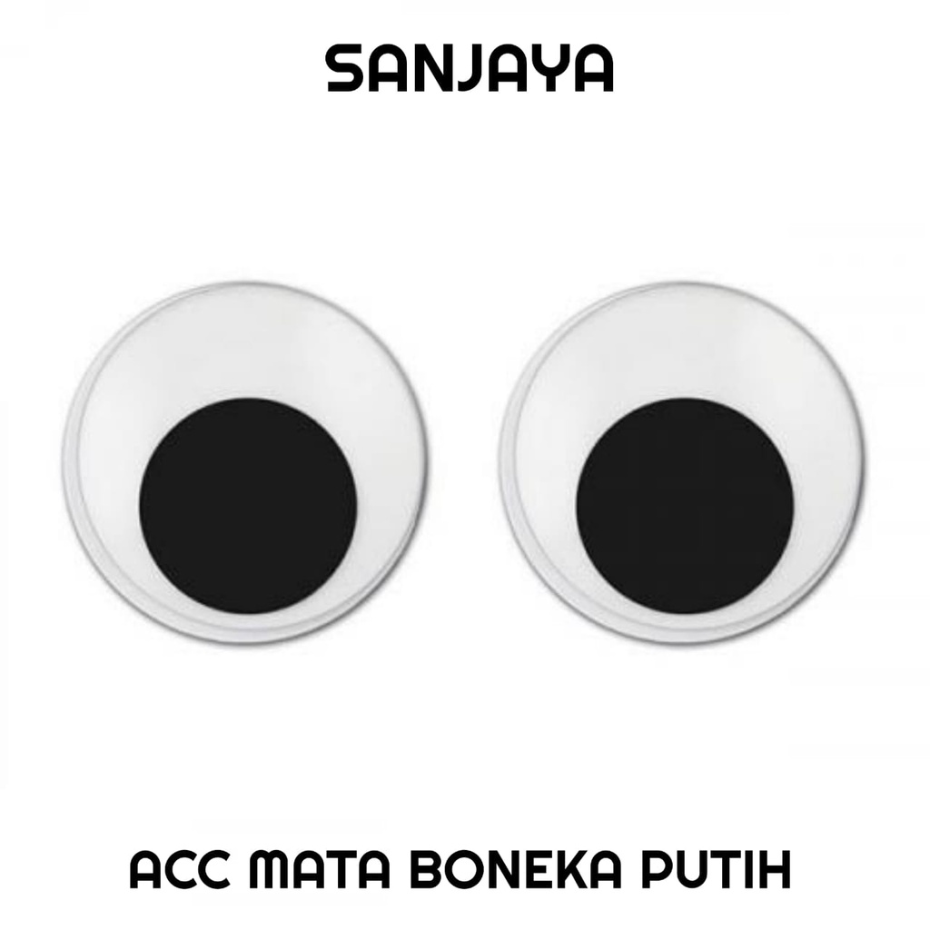 MATA MAINAN / MATA BONEKA / MATA BONEKA GOYANG / MATA BULAT PLASTIK / ACC MATA BONEKA PU