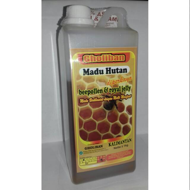 

Madu hutan gholiban kalimantan plus beepollen dan royal jelly 1 kg