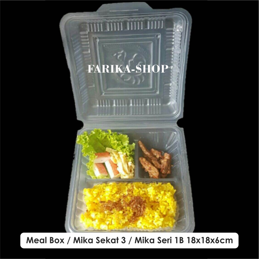 Jual Mika Sekat Isi Pcs Kotak Nasi Sekat Meal Box Bento