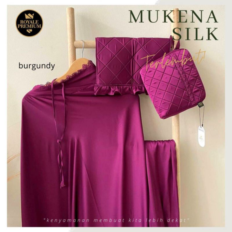 Mukena Silk Polos Royale/Maisara Premium