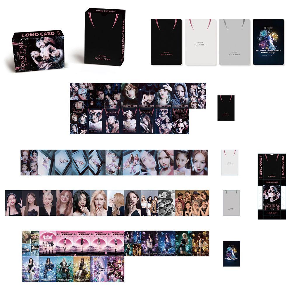 NEEDWAY Photocard VENOM PINK High Quality Fans Collection Print HD Card Kartu Lomo LISA JENNIE ROSE LISA Postcard