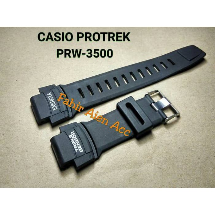 Tali jam tangan Casio PRW3500 Rubber strap Tali jam Casio Protrek PRW 3500