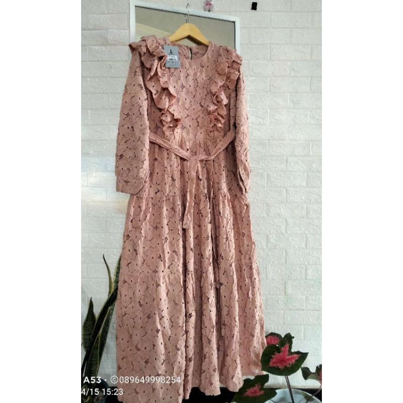 Gamis brukat import by VNS