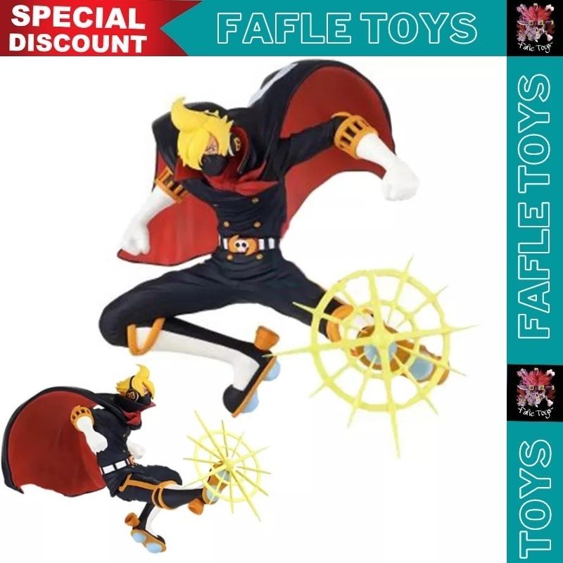 Action Figure One Piece Sanji Black Stealth Suit Germa 66 / Action Figure ONE PIECE VINSMOKE SANJI S