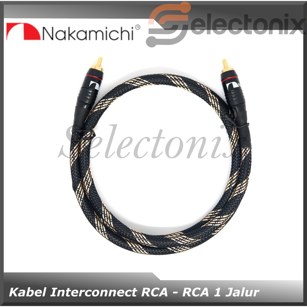 Kabel RCA Interconnect Sleeved | Nakamichi [1m]