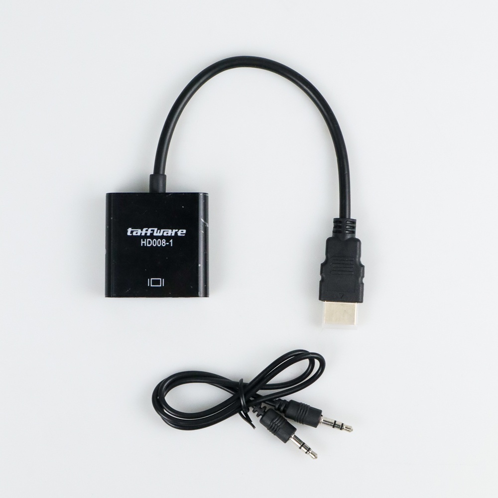 Taffware Adapter HDMI ke VGA Female dengan Audio - HD008-1 - Black