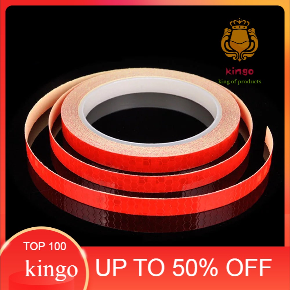 

Stiker Peringatan Keamanan Reflektor 1cm X 8 M -Merah
