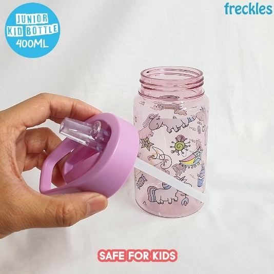 Freckles Junior Kids Bottle 400ml - Botol Minum Ringan Anak Junior Botol Minum BPA Free 400ml