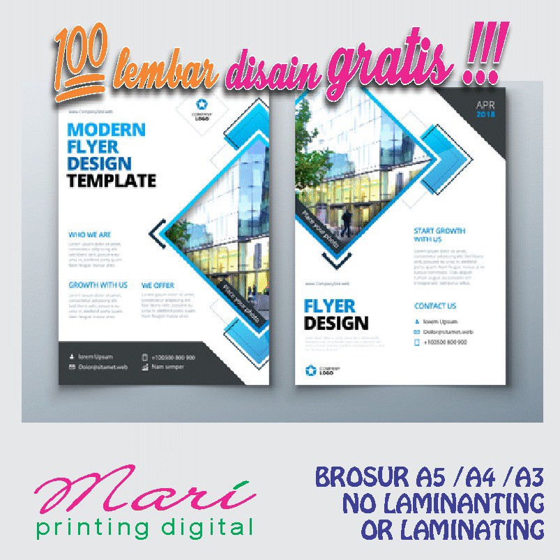 

Cetak Brosur Murah Free Design
