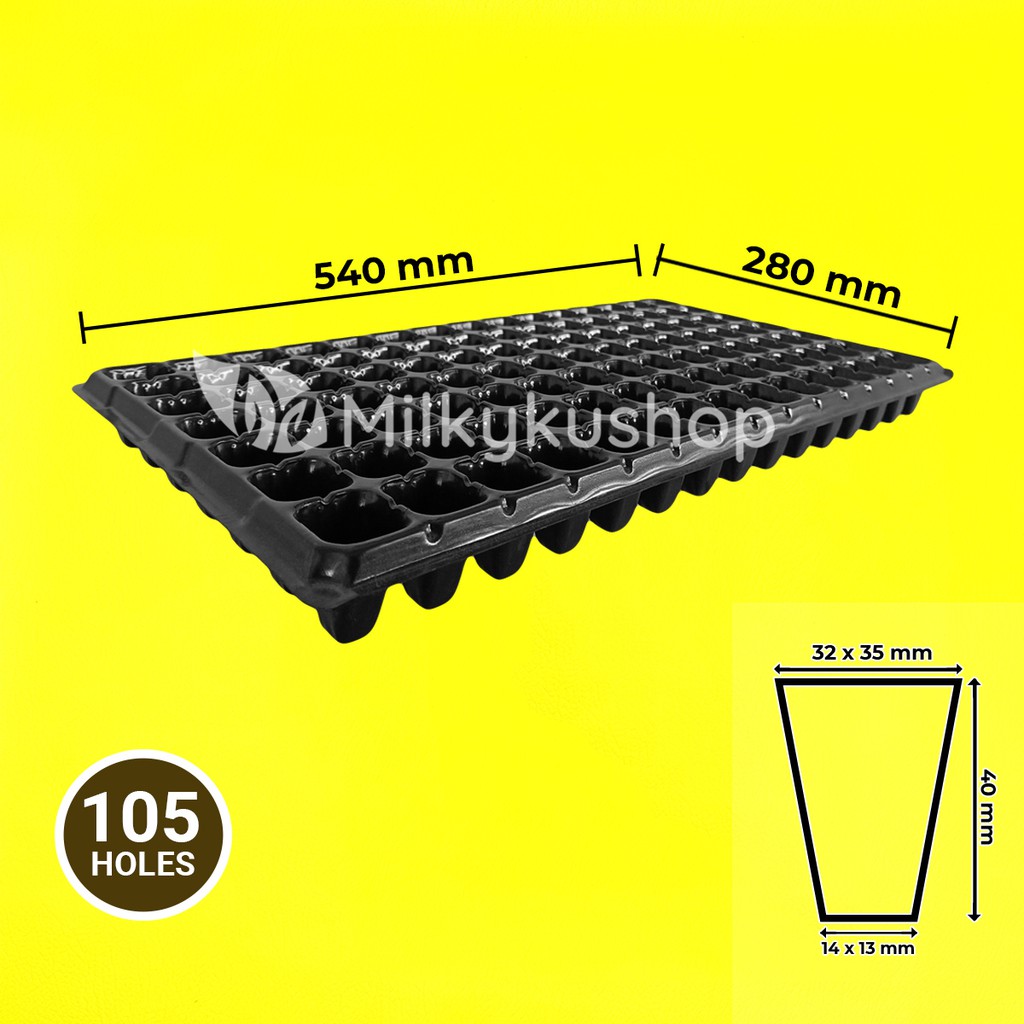 TRAY SEMAI 105 LUBANG BENIH BIBIT SEEDLING TRAY