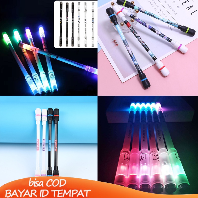 

COD Spinning Pen Tabung Jarum Penuh Mengubah Pena Netral Alat Tulis Kantor Mainan Dekompresi Balance Pen Oily Pen
