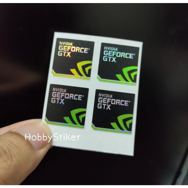 Stiker nvidia gtx untuk pc laptop notebook gaming